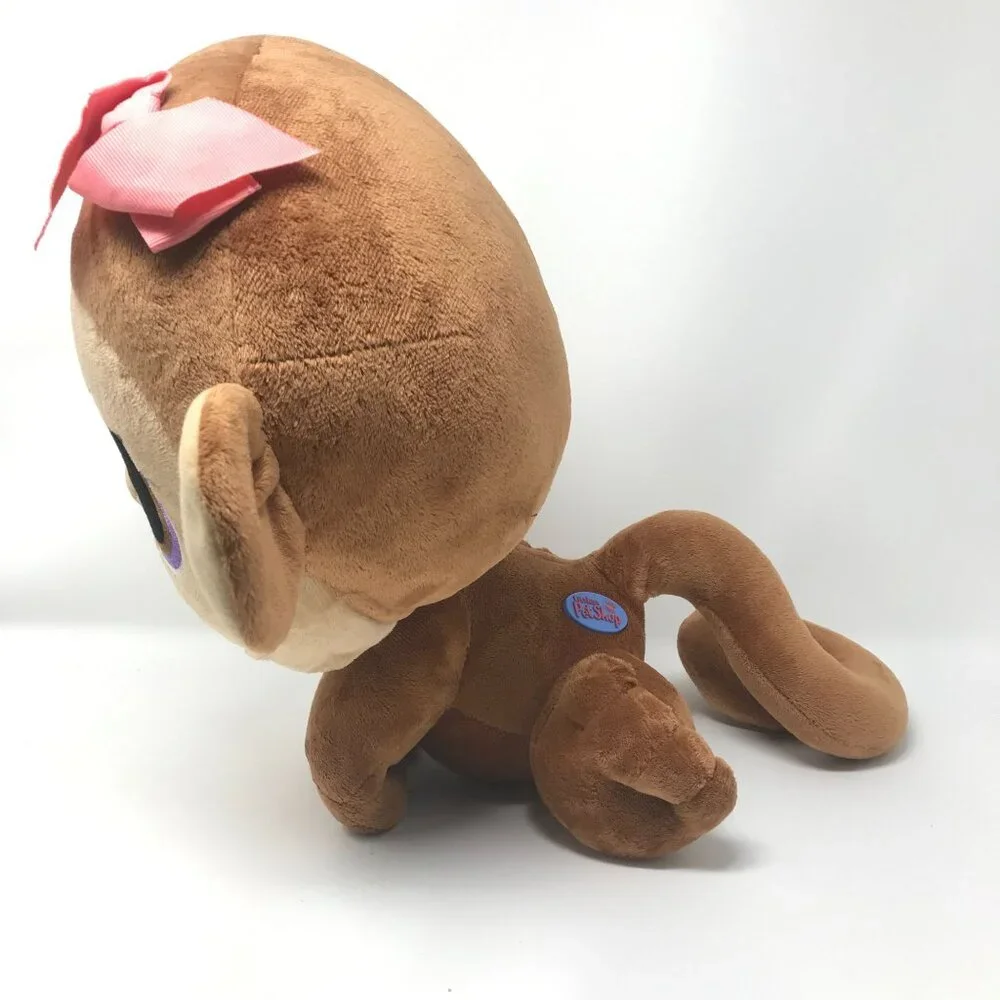 Hasbro Littlest Pet Shop LPS Huggable Monkey Bobblehead Plush Stuffed Animal 15" - Picture 3 of 10